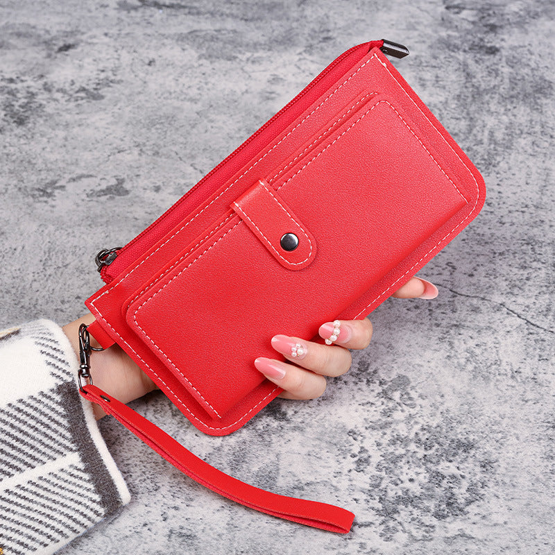 Women's Long Multifunctional Zipper Multiple Slots Clutch Ladies Wallets
