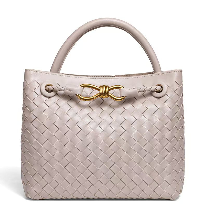 Women's Bow Hand-woven Simple Portable Classic Style Women's Shoulder Bag