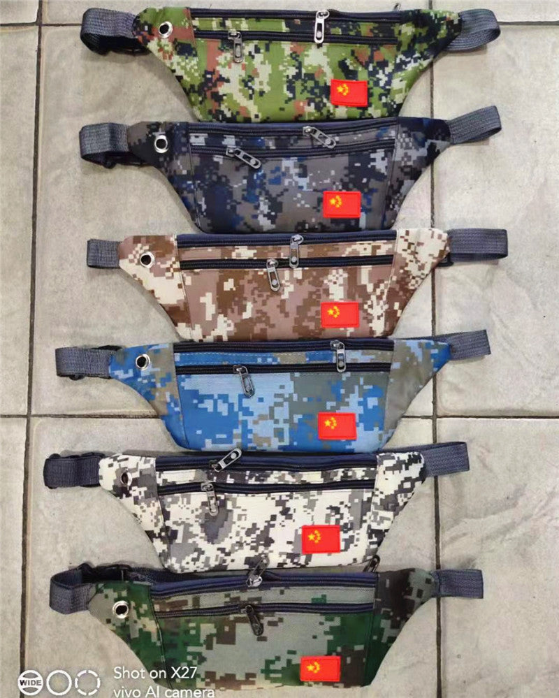 Camouflage Personal Portable Solid Color Mobile Men's Waist Packs