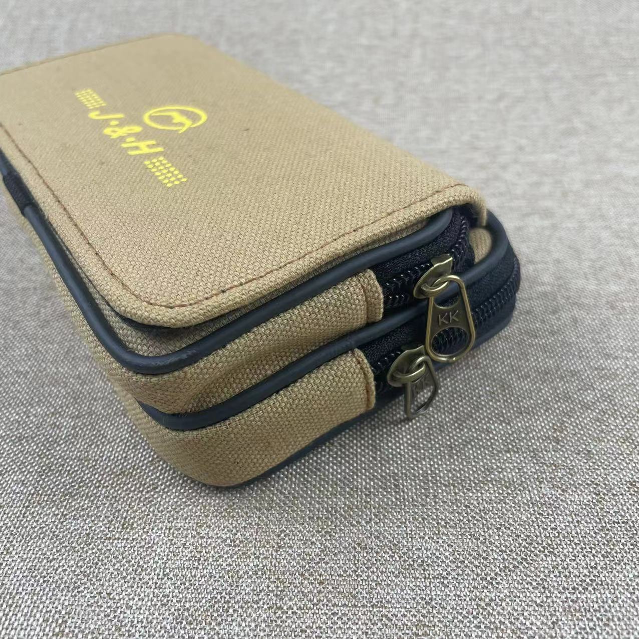 Men's Canvas Mobile Manual Work Horizontal Phone Bags