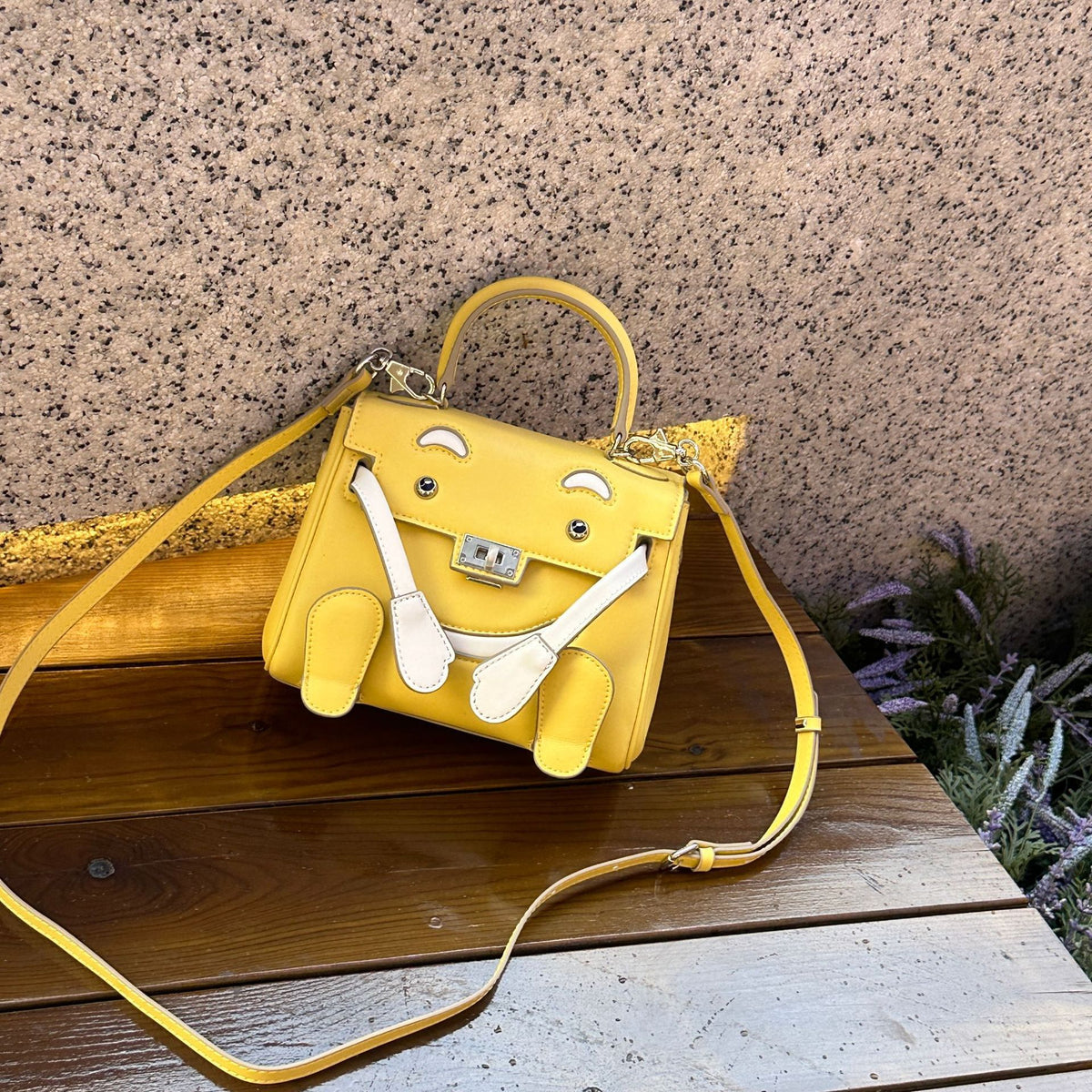 Smiley Face Kelly Portable Crocodile Pattern Bags