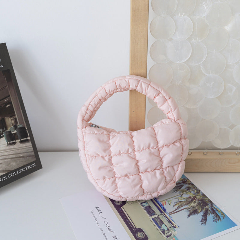 Women's Down Cotton Coat Fashion Mini Dumpling Handbags