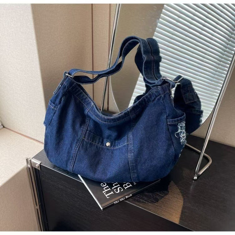 Casual Attractive Denim Versatile Commuter Tuition Bags
