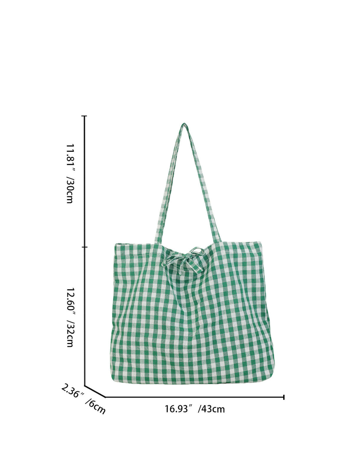Checked Canvas Artistic Style College Fashion Women's Shoulder Bag