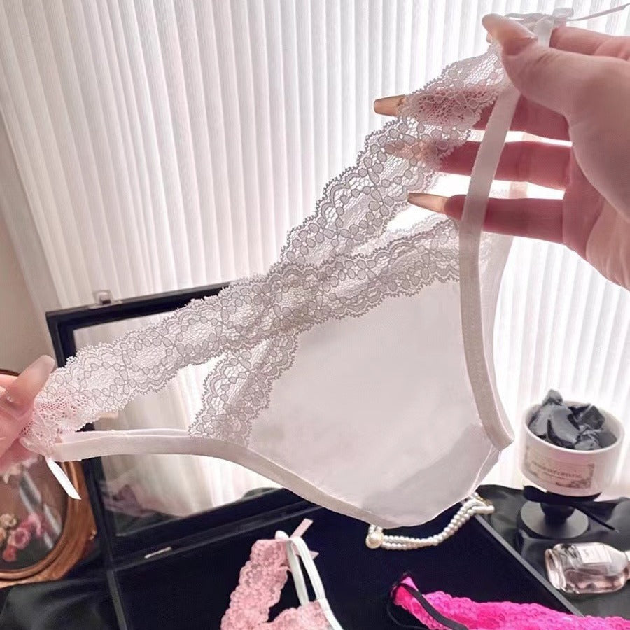 Women's Forever Hot Rose Pink Sexy Lace Underwear Panties