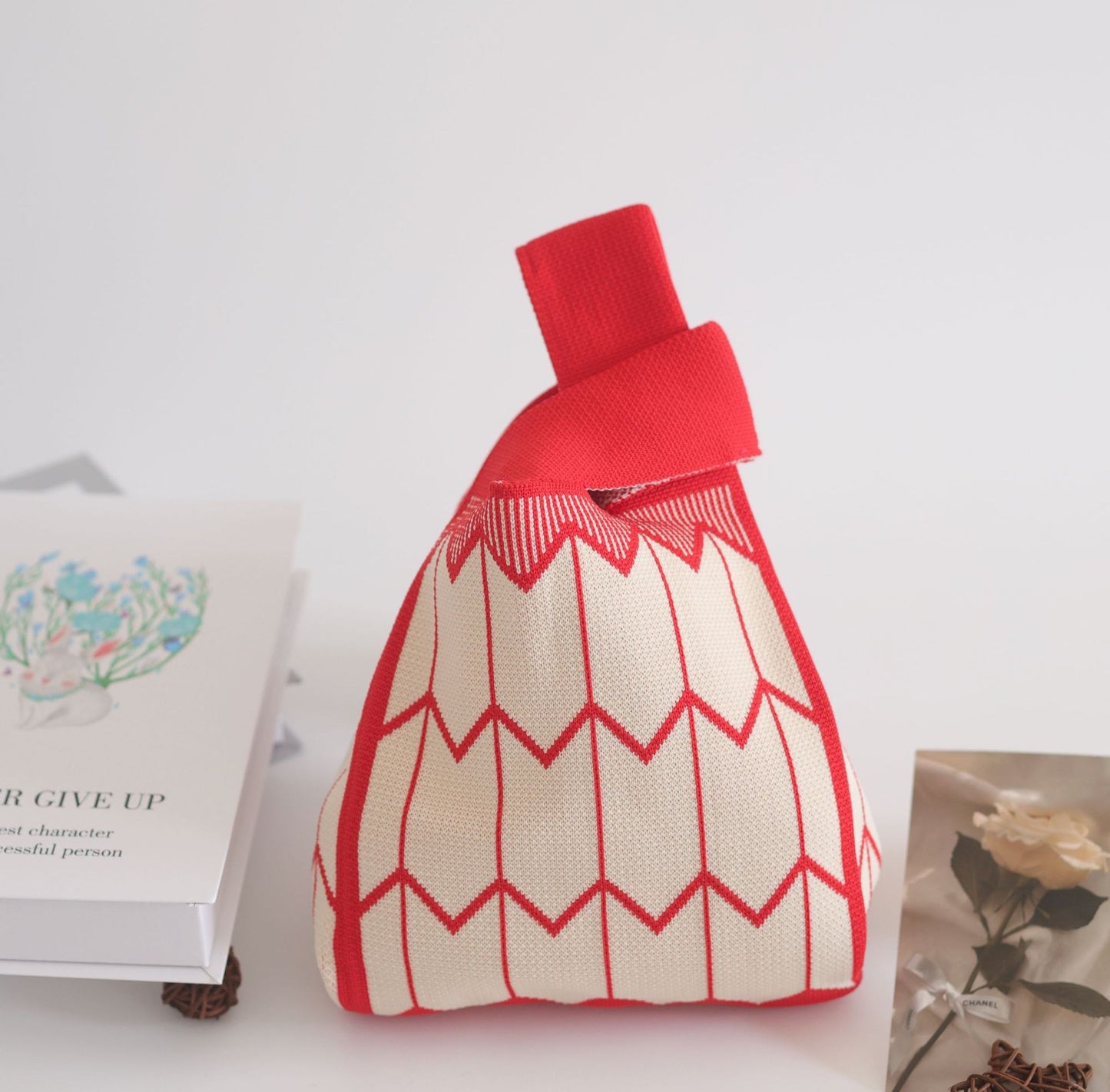 Unique Women's Knitted Woven Vest Simple Handbags