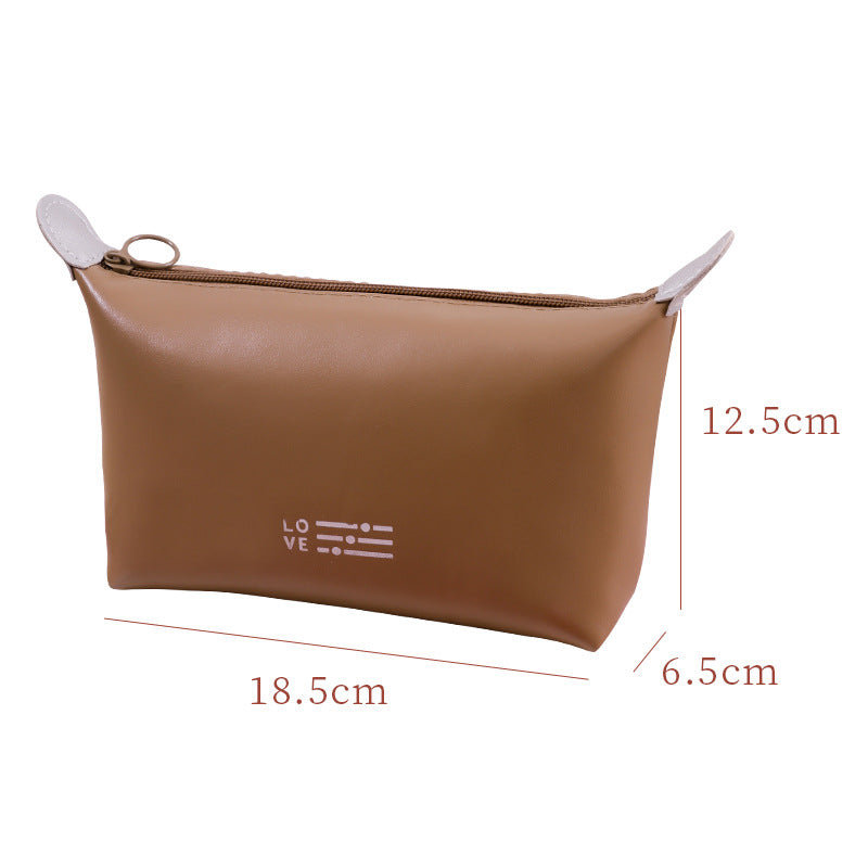 Dumpling Simple Fashion Storage Solid Color Large Capacity Cosmetic Bags