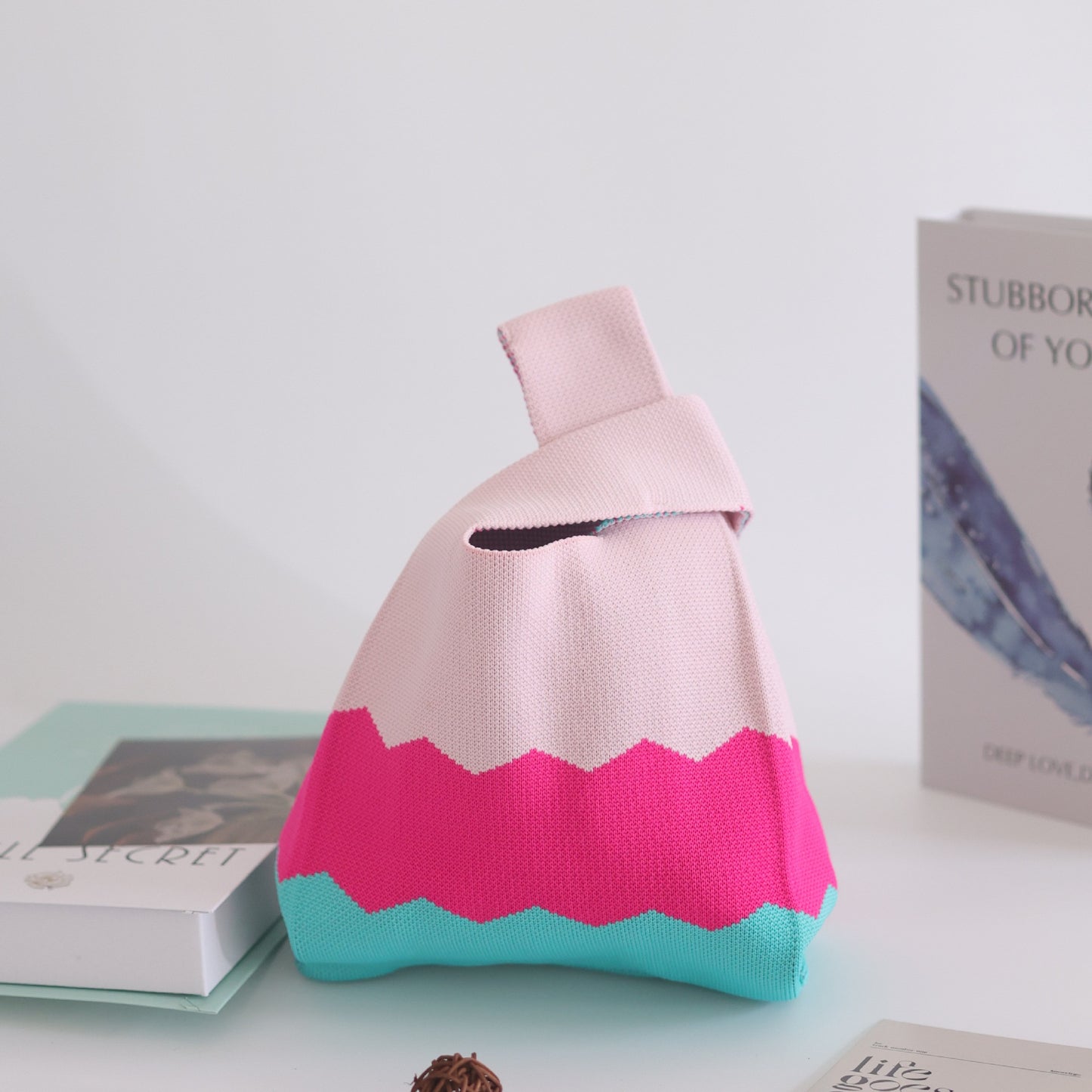 Unique Women's Knitted Woven Vest Simple Handbags