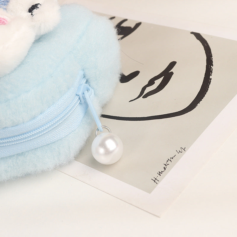 Cute Dog Three-dimensional Earphone Claw Machine Coin Purses