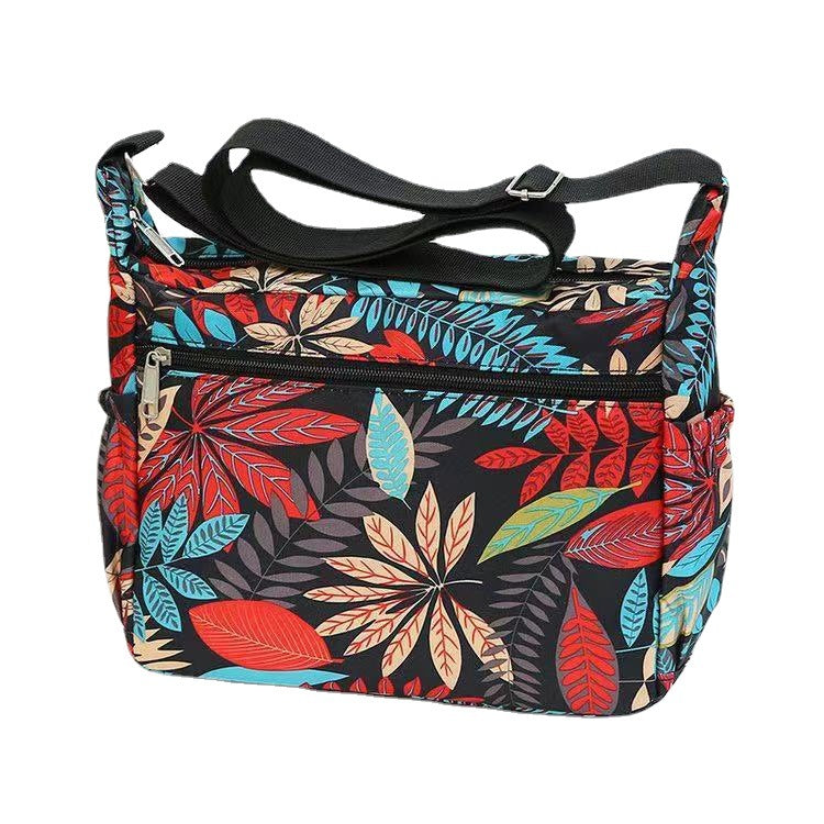 Women's Oxford Stall Large Capacity Leisure Flower Crossbody Bags