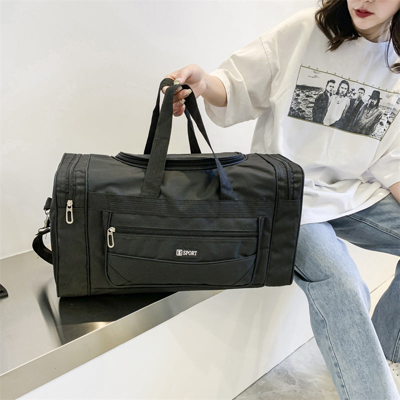 Men's Large Capacity Business Nylon Waterproof Hand-held Travel Bags