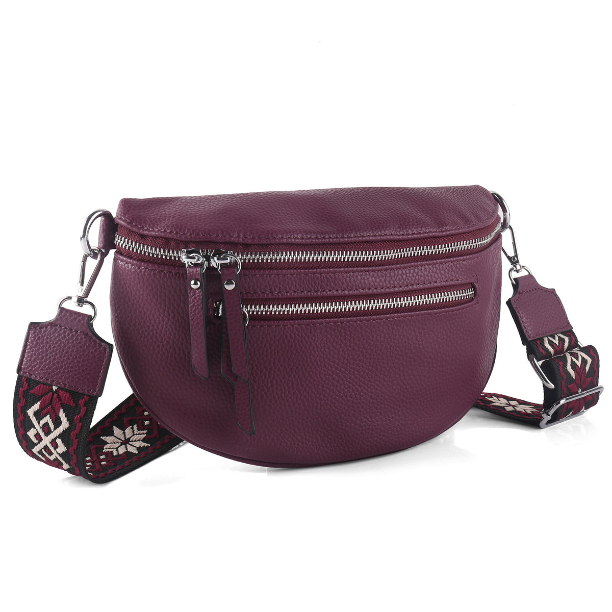 Women's Trendy Large Capacity Zipper Compartment Fashion Nation Pattern High-grade Bags