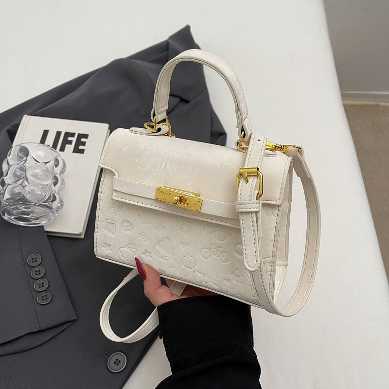 Women's Korean Style Spring Fashion Embossing Kelly Women's Messenger Bag