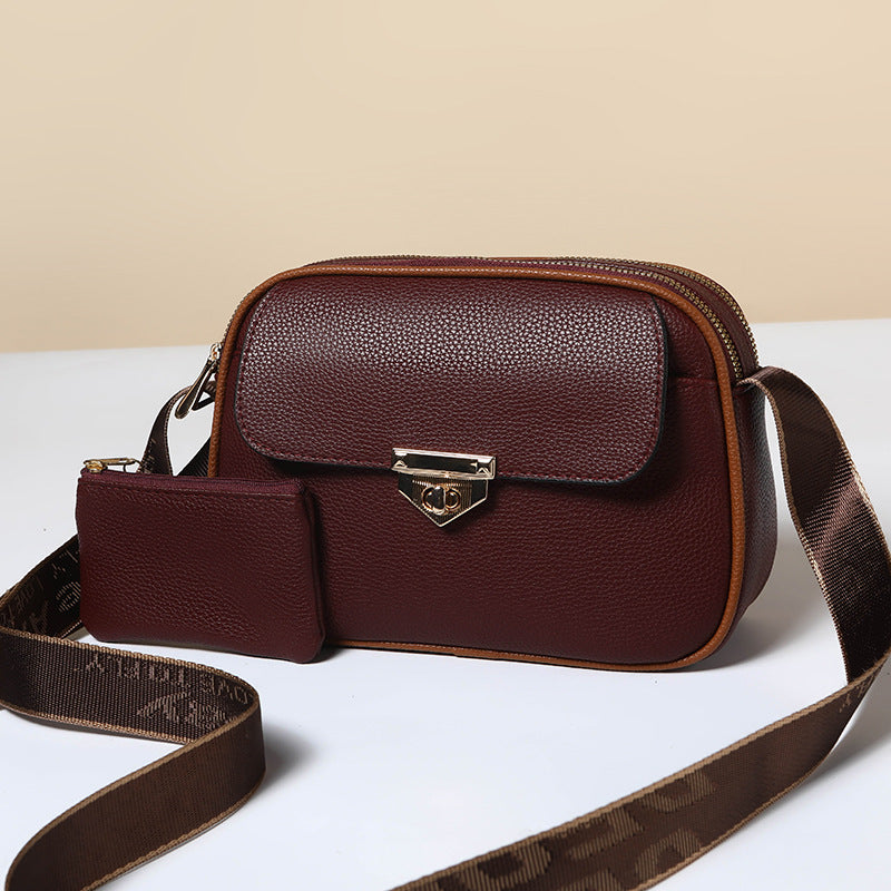 Women's Two-piece Soft Surface Classic Style High-grade Bags