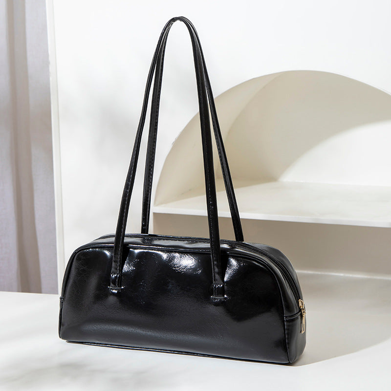 Women's Korean Style Solid Color Underarm Pure Women's Shoulder Bag