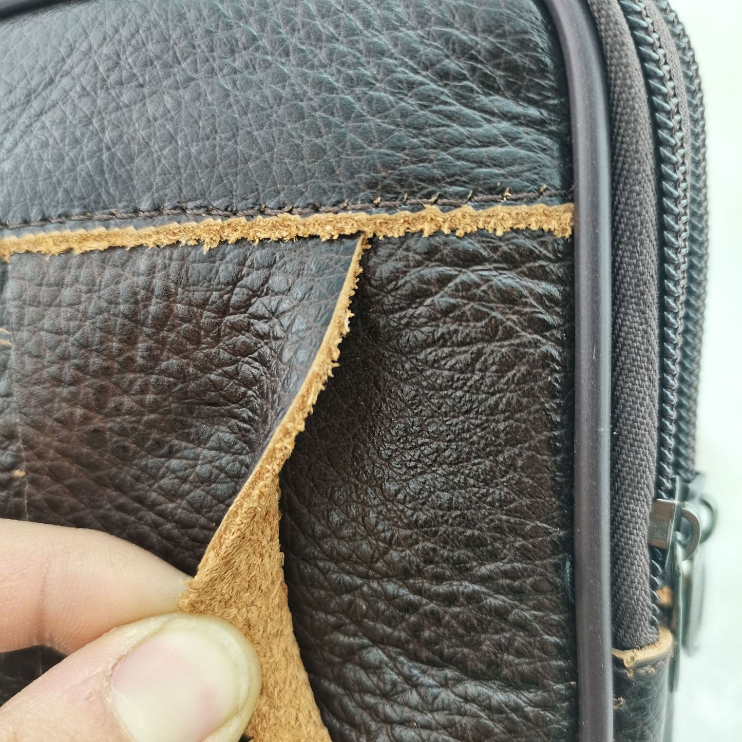 Men's Cattle Leather Mobile Smart Sundry Men's Waist Packs