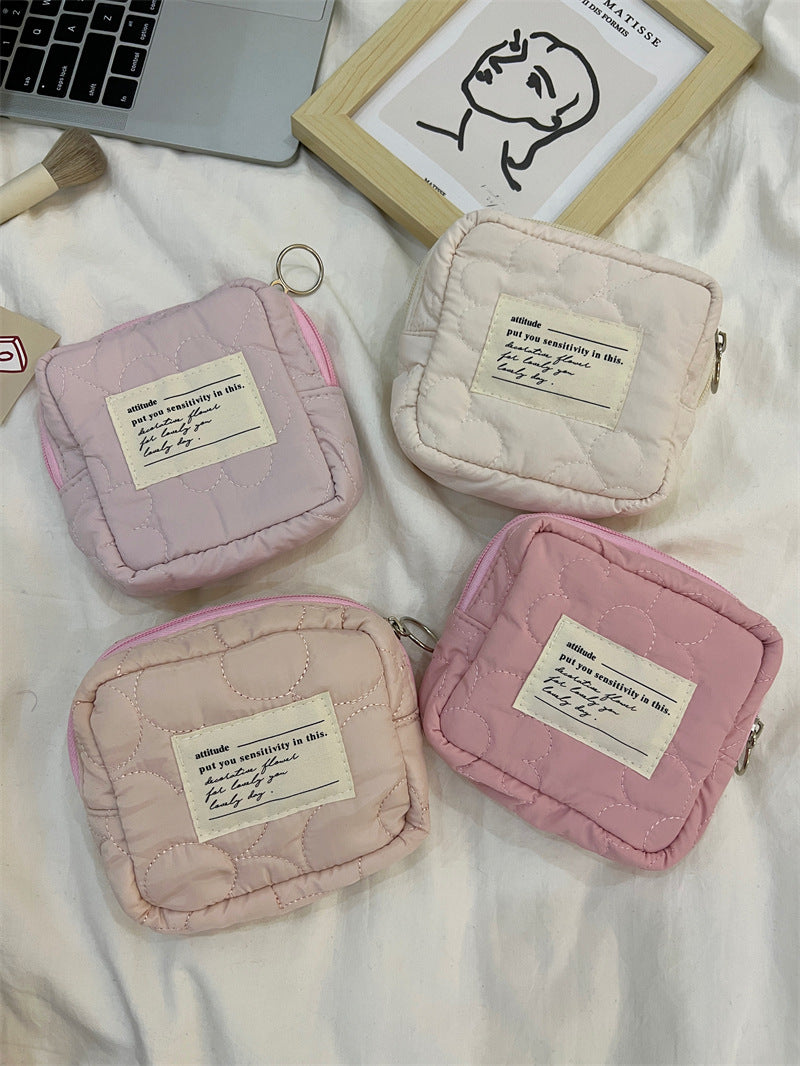 Cute Mini Portable Candy Color Buggy Cosmetic Bags