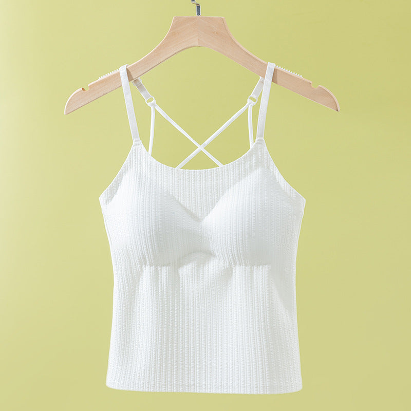 Women's Sling Inner Wear Outer Backless One Tanks Camis
