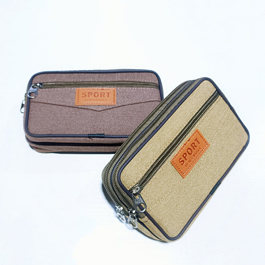 Men's Large Mobile Canvas Construction Site Pannier Men's Waist Packs