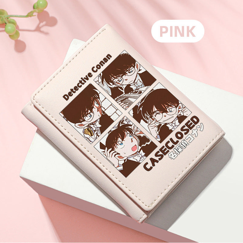 Women's Detective Conan Peripheral Mini Short For Ladies Wallet