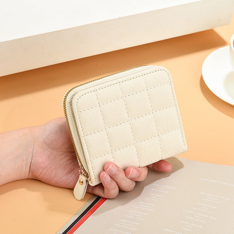 Women's Spring Female Korean Style Simple Short Zipper Ladies Wallet