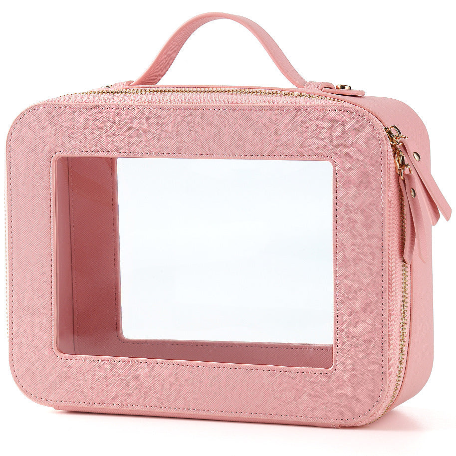 Transparent Essential Wash Large Capacity Storage Makeup Bag