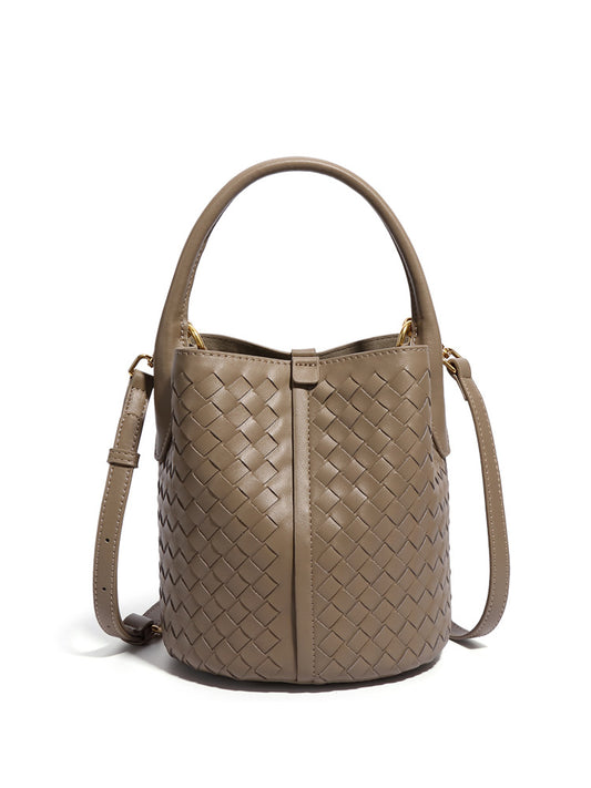 Attractive Popular Hand-woven Trendy Solid Color Handbags
