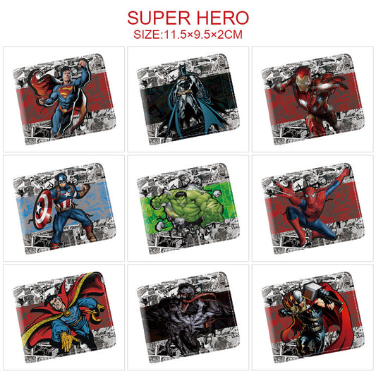 Women's & Men's & Series Super Hero Derivatives Cartoon Men's Wallets