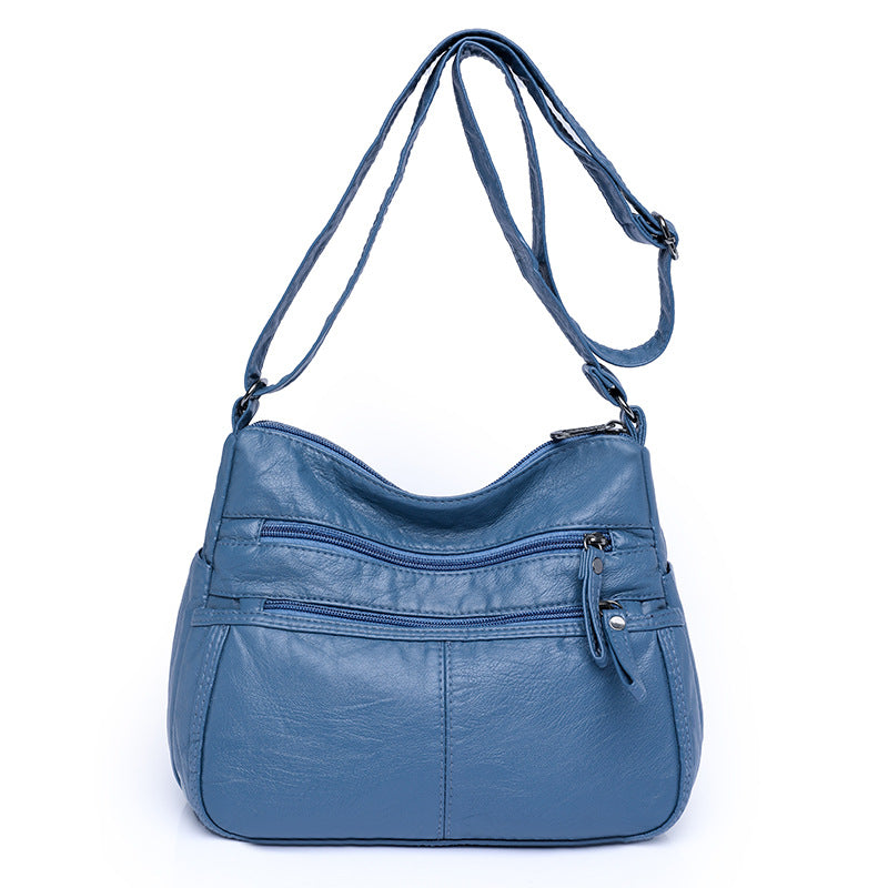 Women's Trendy Soft Leather Multilayer Fashion Lady Bags