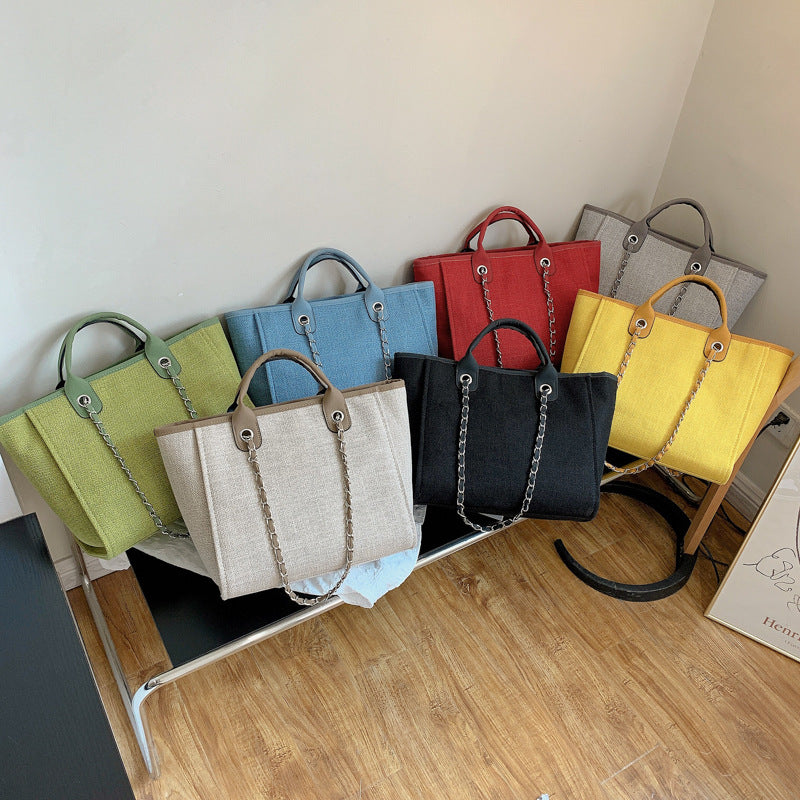 Women's Big Trendy Simple Large Capacity Korean Women's Shoulder Bag