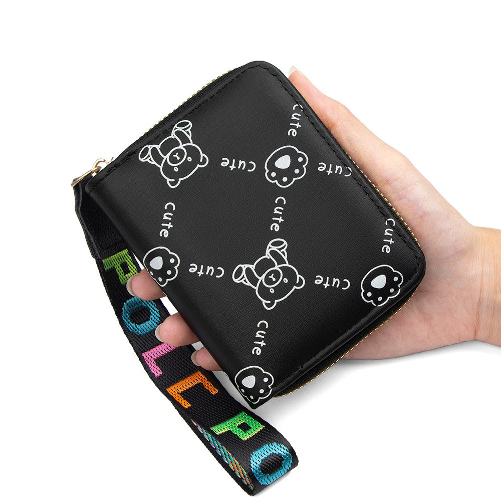 Trendy Women's Clutch Zipper Bank Storage Bags