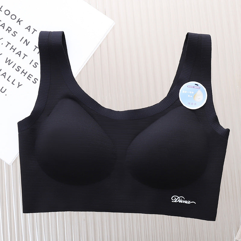 Women's Back Vest Small Chest Gathered Without Steel Ring Light Tanks Camis