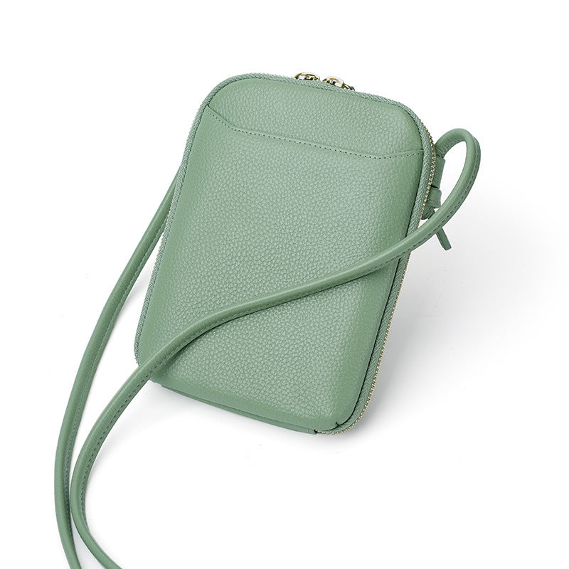 Women's Female Niche Leather Trend Simple Slung Bags