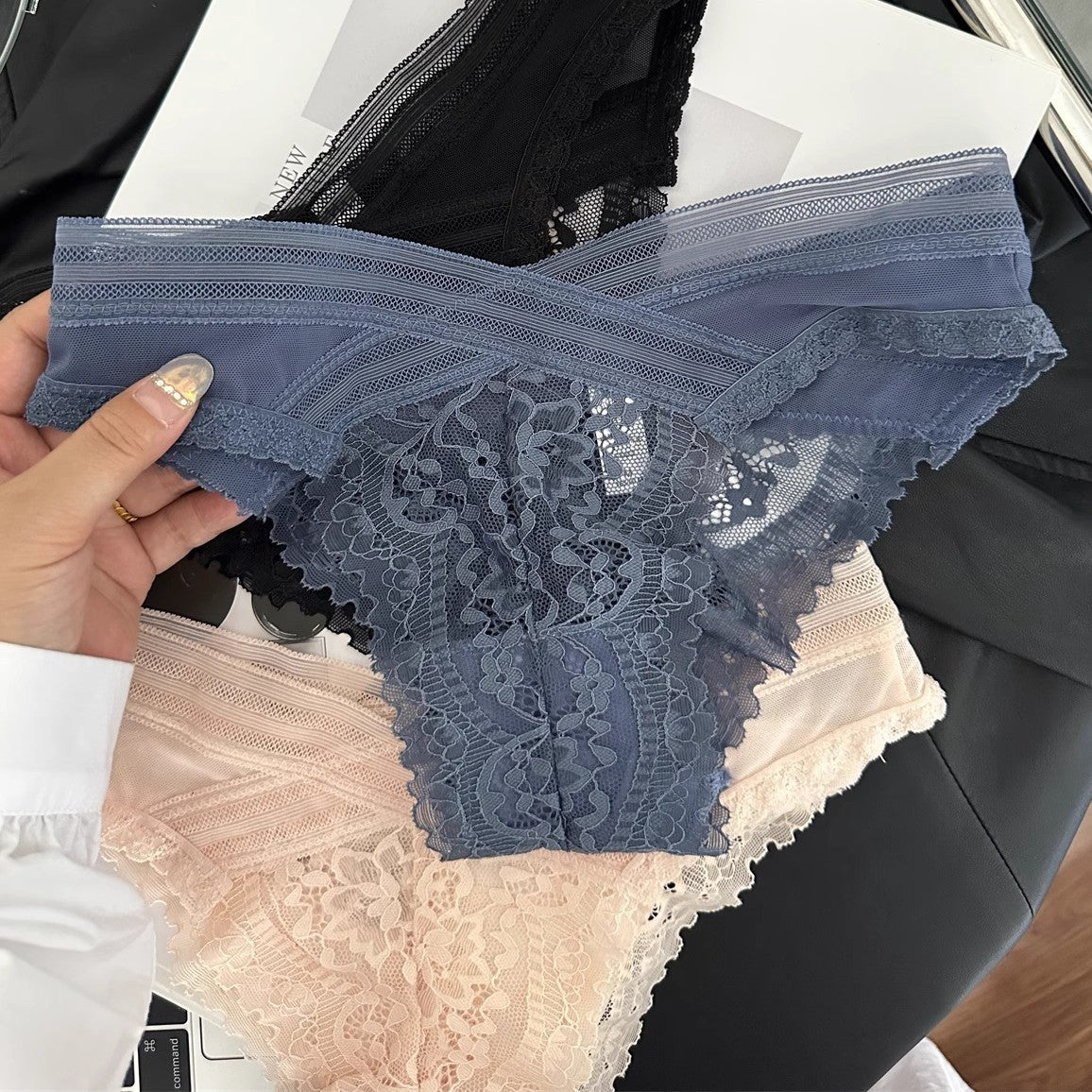 Women's Underwear Cotton Traceless Ventilation Thin Summer Ladies Mid Panties