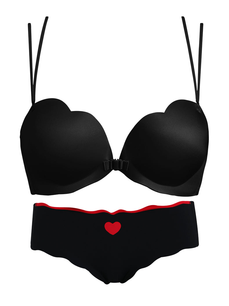 Women's Button Underwear Wireless Small Big Seamless Butterfly Lingerie Sets