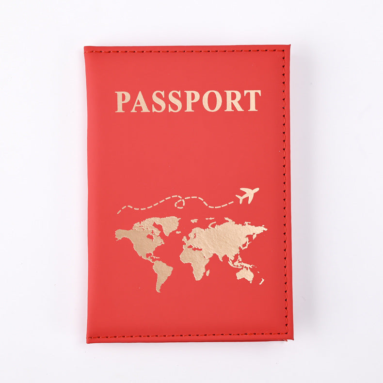 Plain Skin Feeling Passport Cover Ticket Card Holder