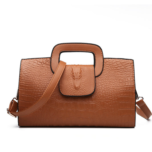 Women's Alligator Print Fashion Crocodile Pattern Retro Crossbody Bags