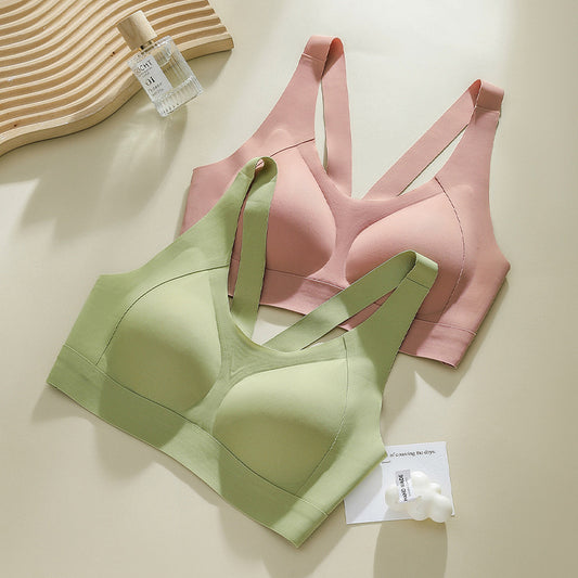 Women's Backless Traceless Underwear Chest Wrap Double Shoulder Tanks Camis