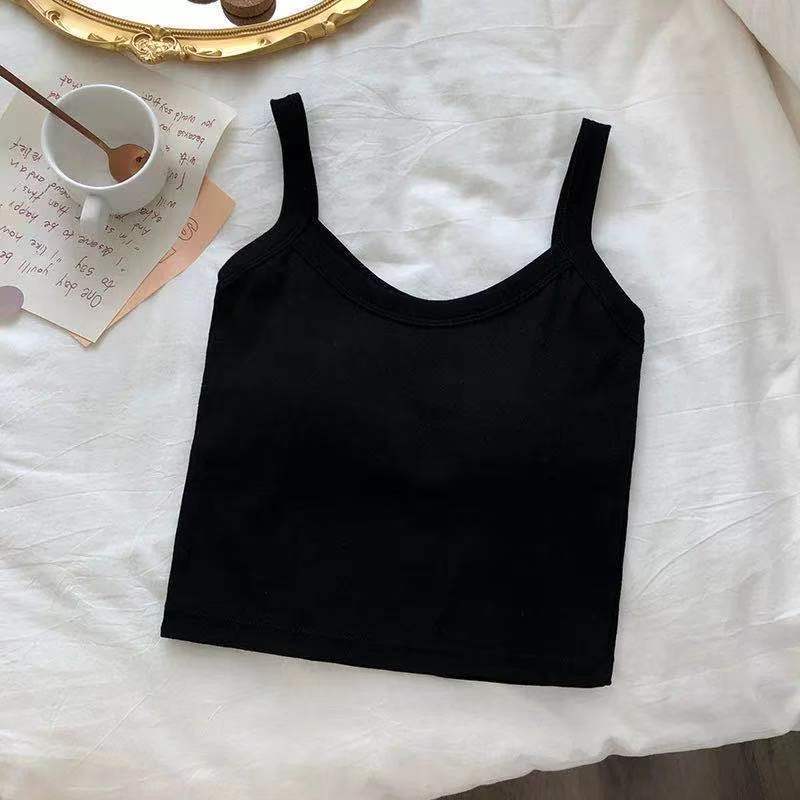 Women's Worn Outside Beautiful Back Basic Underwear Tanks Camis