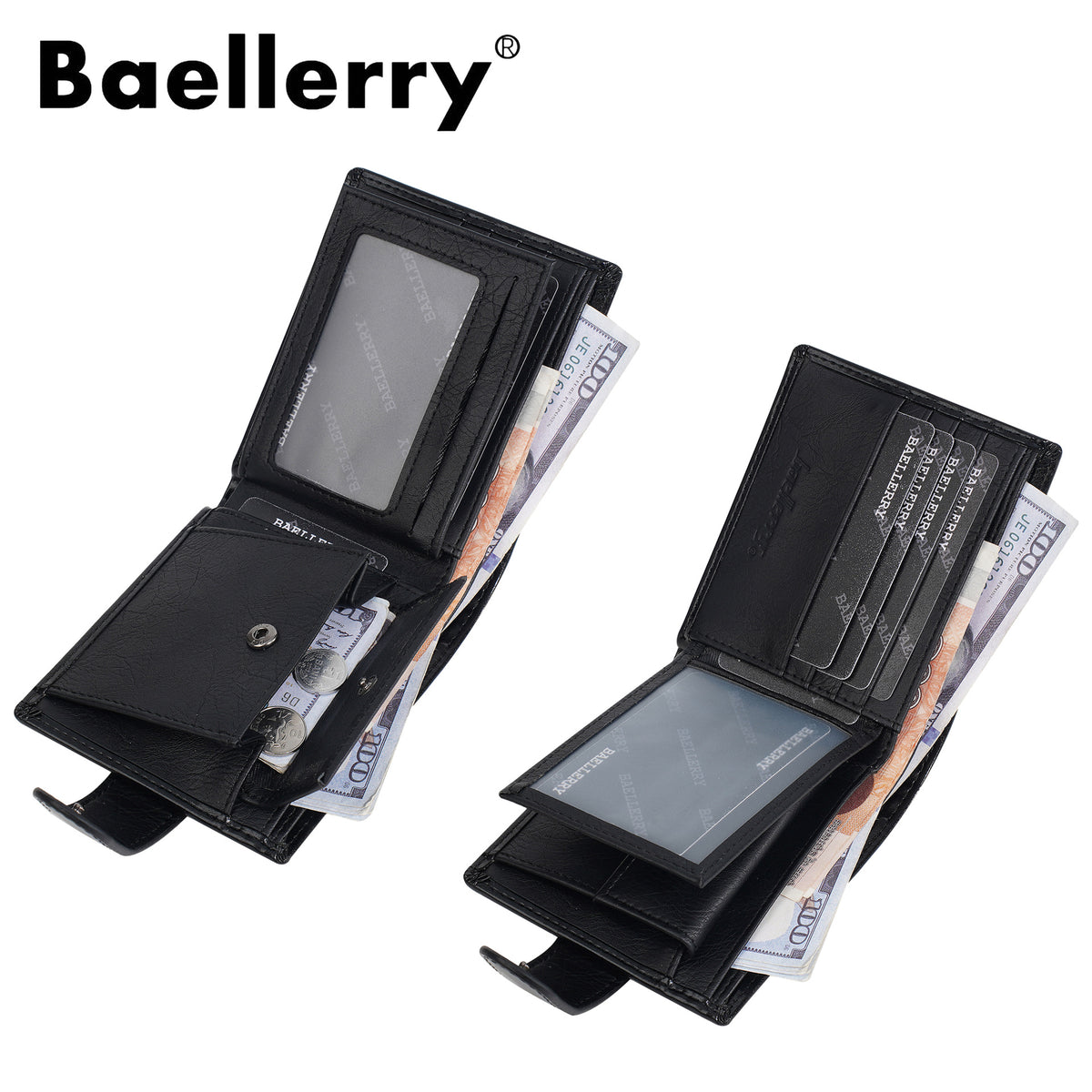 Men's Large Capacity Cash Short High-grade Multiple Slots Men's Wallet
