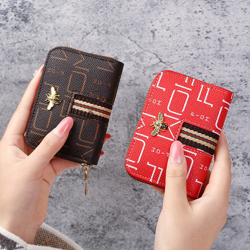 Women's Korean Style Swiping Large Capacity Card Holder