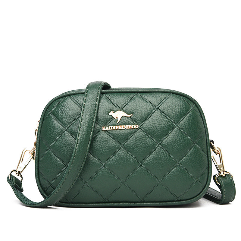 Stylish Women's Fashion Diamond Embroidery Thread Shoulder Bags