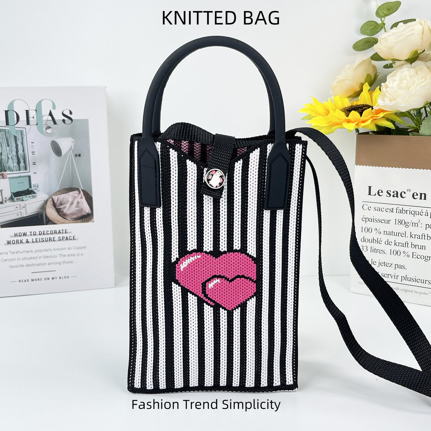 Pretty Knitted Mobile Mason Korean Mini Bags