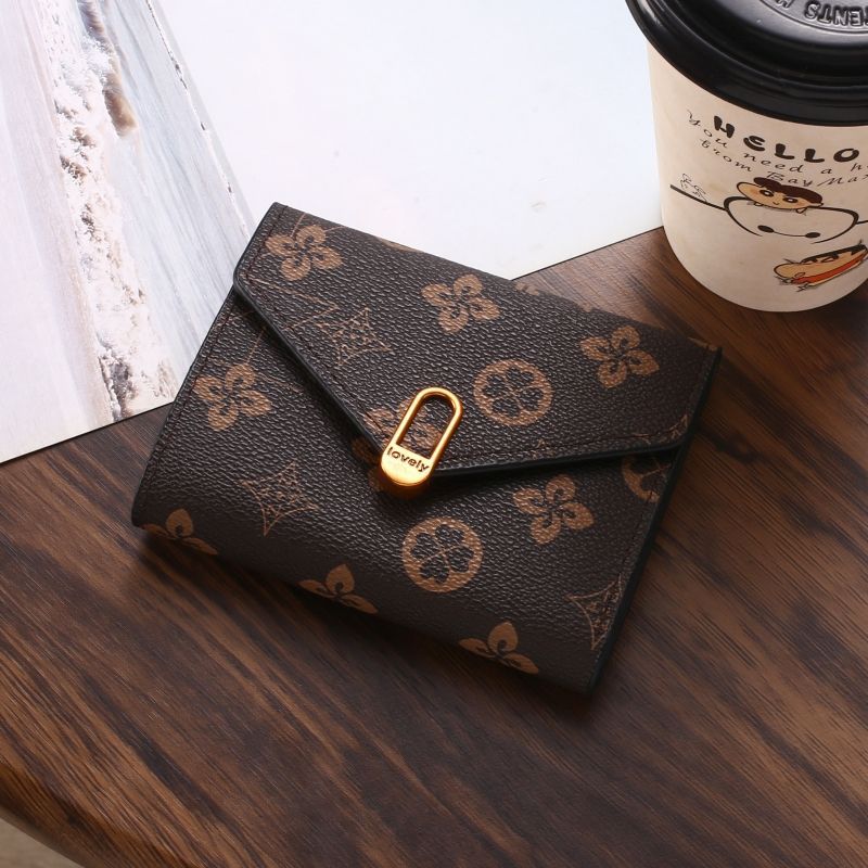 Women's Short Three-fold Fashion Printed Mini Folding Ladies Wallet