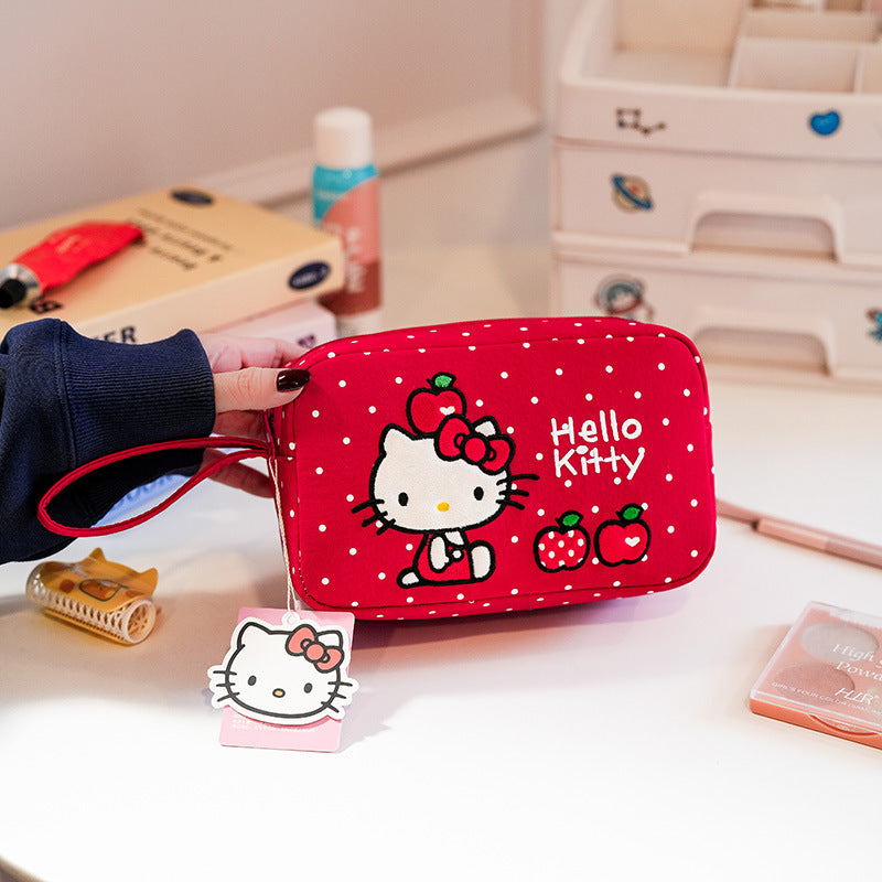 Kitty Good-looking Large Capacity Indie Sweet Cute Makeup Bag