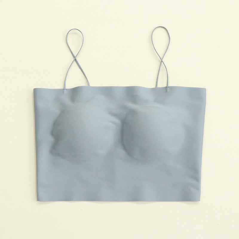 Pad One-piece Seamless Silk Sling Beautiful Back Outer Everyday Bras