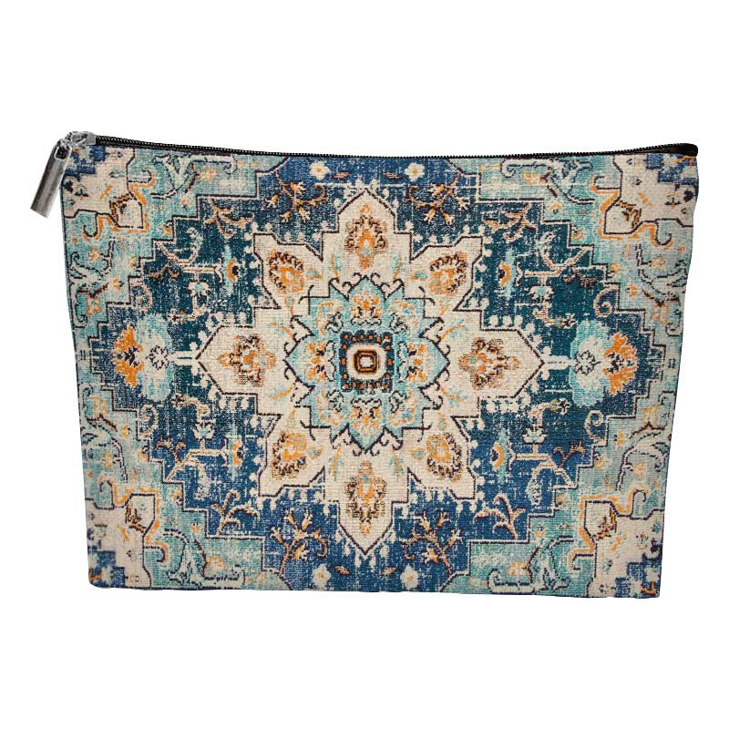 Women's Bohemian Duplex Printing Portable Fashion Personal Hygiene Makeup Bag