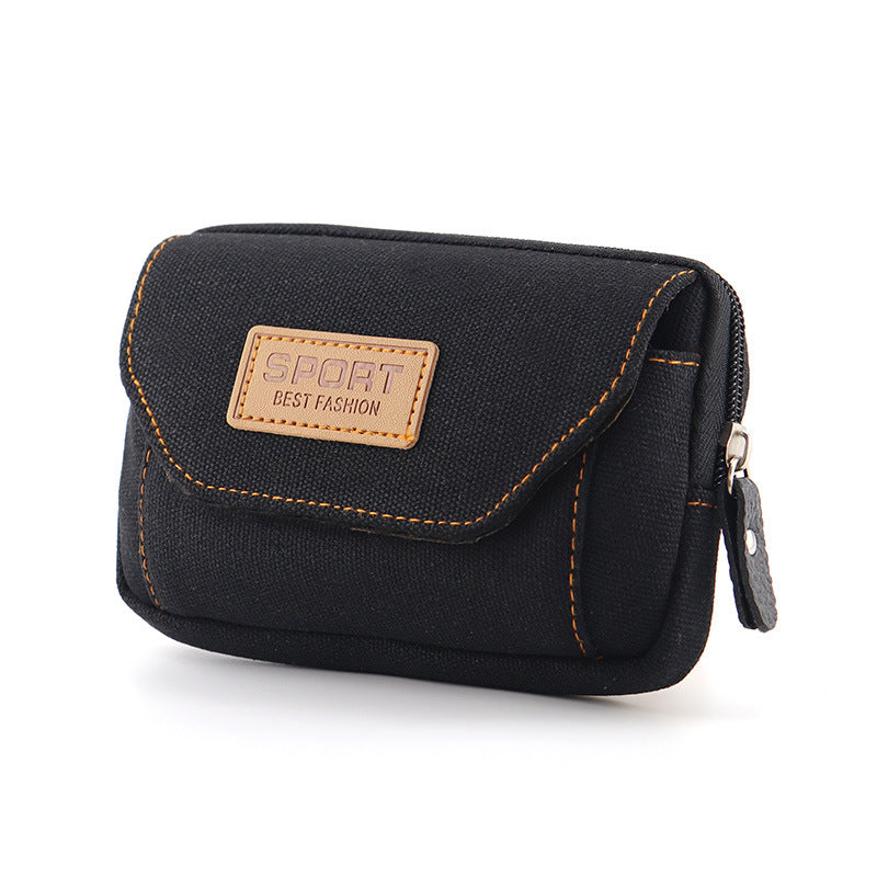 Men's Comfortable Mobile Cell Canvas Pannier Bags