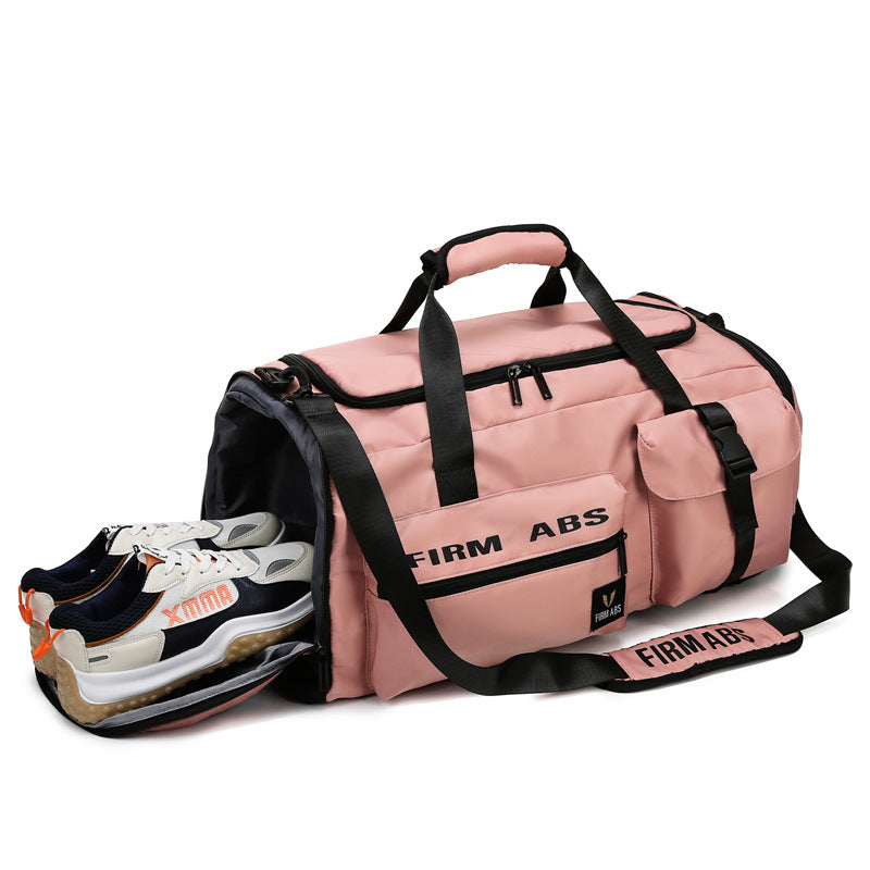 Men's Large Capacity Dry Wet Separation Basketball Cycling Independent Shoe Travel Bags