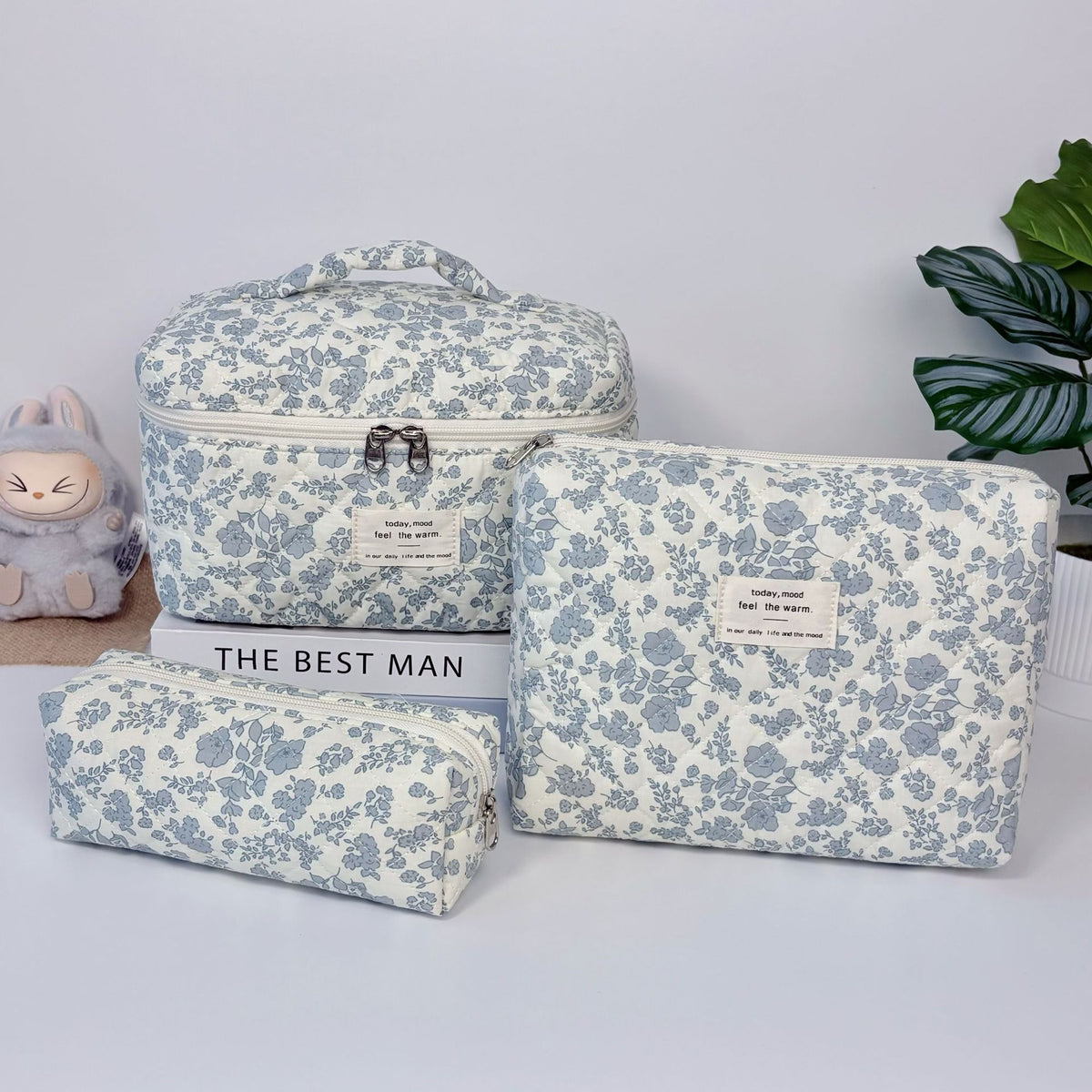 Fresh Floral Good-looking Portable Toiletry Large Capacity Bags